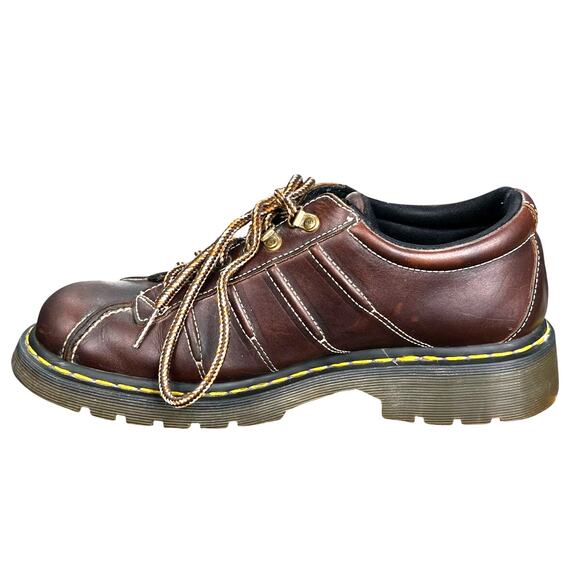 Vintage Dr. Martens Men’s Brown Leather Lace Up Chunky Oxfords Size US 11 main image 4